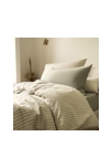Housse de couette Percale de Coton Bio rayé 1 personne 2