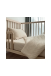 Housse de couette Percale de Coton Bio bébé rayé 2