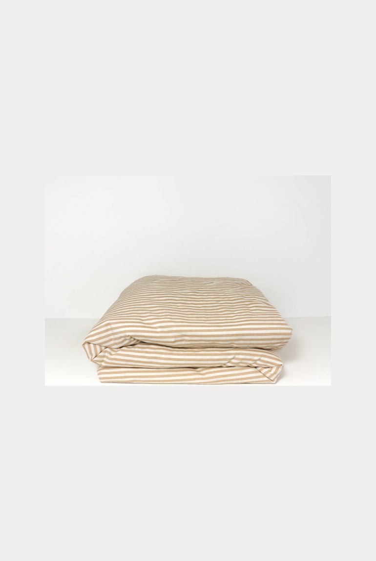 Housse de couette Percale de Coton Bio bébé rayé 1