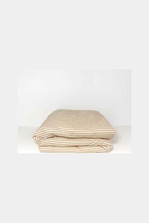 Housse de couette Percale de Coton Bio bébé rayé