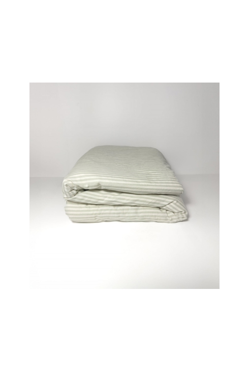 Housse de couette Percale de Coton Bio bébé rayé