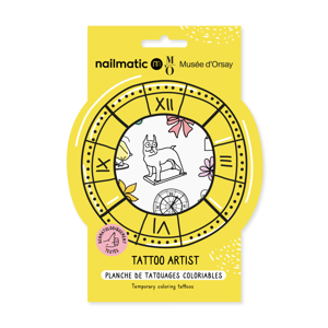 Tatouages à colorier x Musée d'Orsay Tattoo Artist, Nailmatic 1