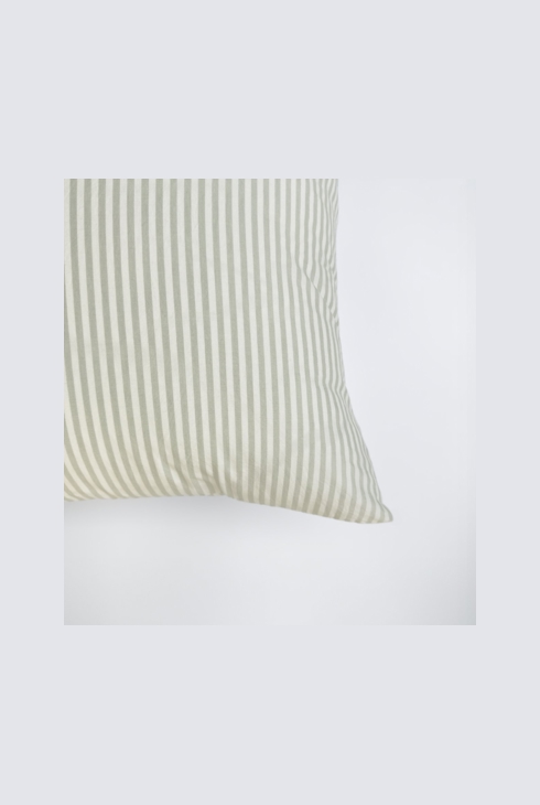 Taie d'oreiller Percale de Coton Bio rayé