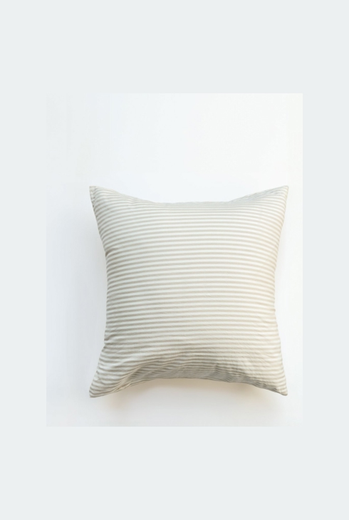 Taie d'oreiller Percale de Coton Bio rayé