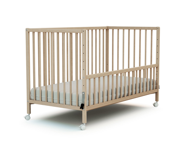 Lit bébé cododo en bois Hêtre Brut 60 x 120 cm 1