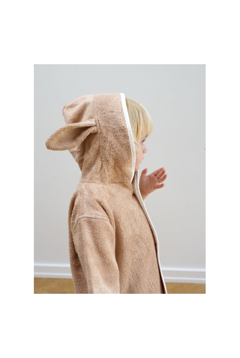 Poncho de bain Bunny vieux rose, Fabelab