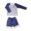 Ensemble enfant Anti-UV : Heart Marine / Taille 4 ans