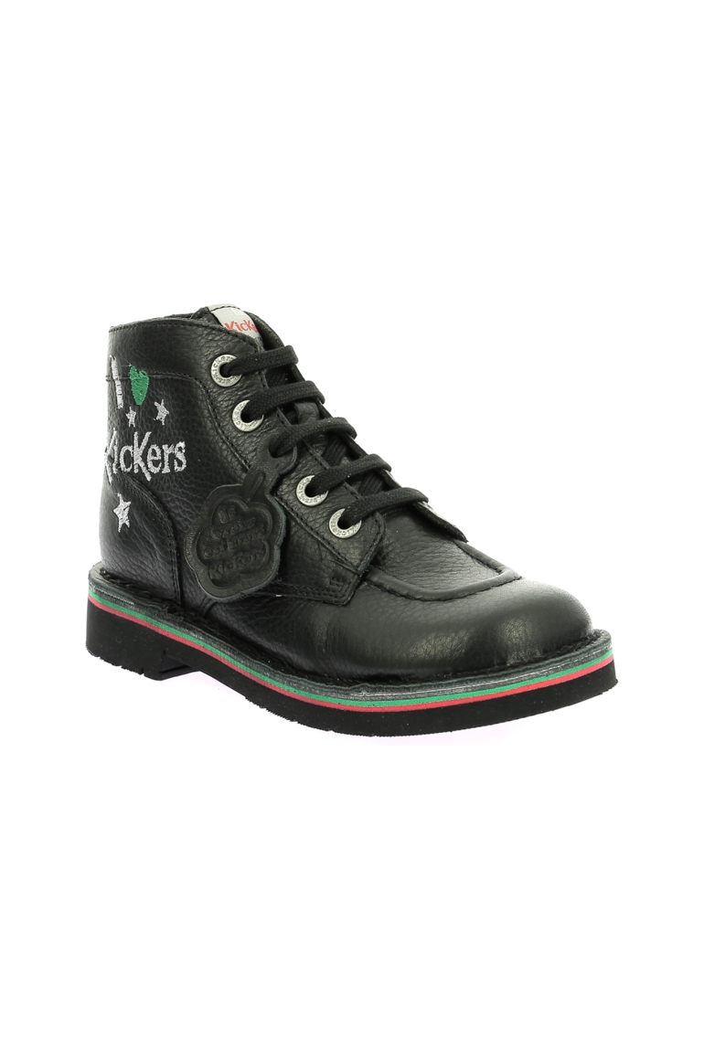 Bottillons cuir Kickers Kick Col 1
