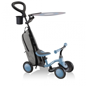 Porteur LEARNING BIKE 3EN1 DELUXE - Bleu cendré 1