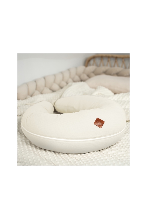 Coussin de maternité et d'allaitement + housse en gaze de coton, Sevira Kids