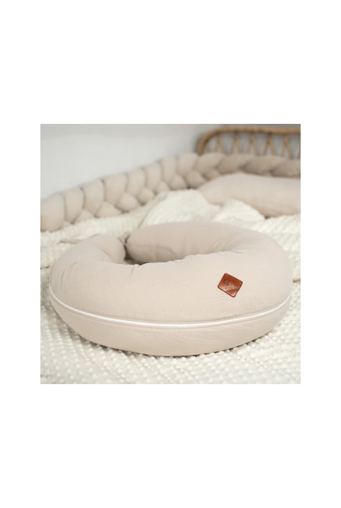 Coussin de maternité et d'allaitement + housse en gaze de coton, Sevira Kids
