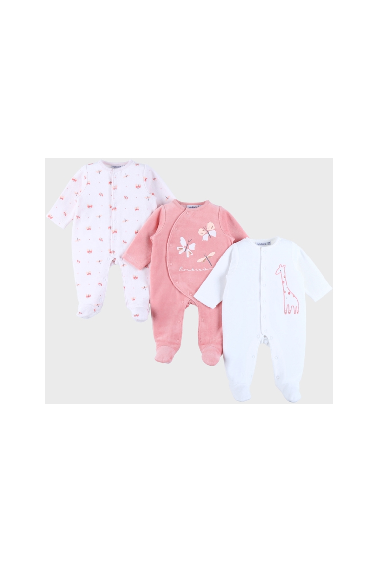 Lot De 3 Dors-bien En Velours, Noukie's 1