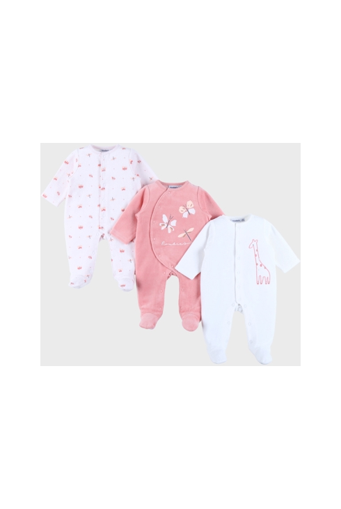 Lot De 3 Dors-bien En Velours, Noukie's