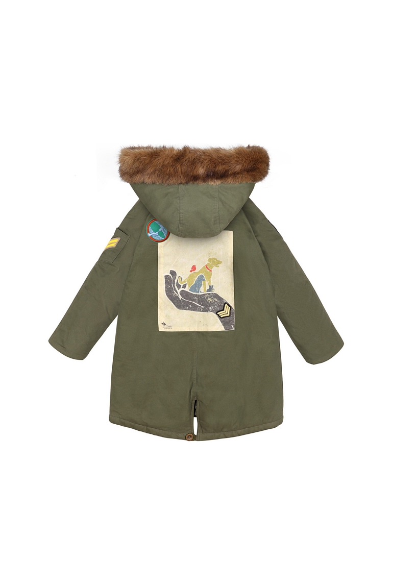 Parka kaki Rock & Peace, La Faute à Voltaire 1