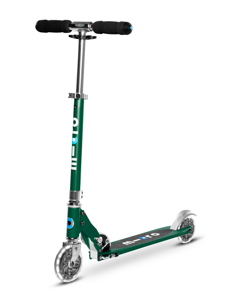 Trottinette enfant  sprite vert sapin roues led, Micro 1