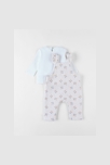 Ensemble Salopette + T-shirt, Coeurs, Noukie's 3