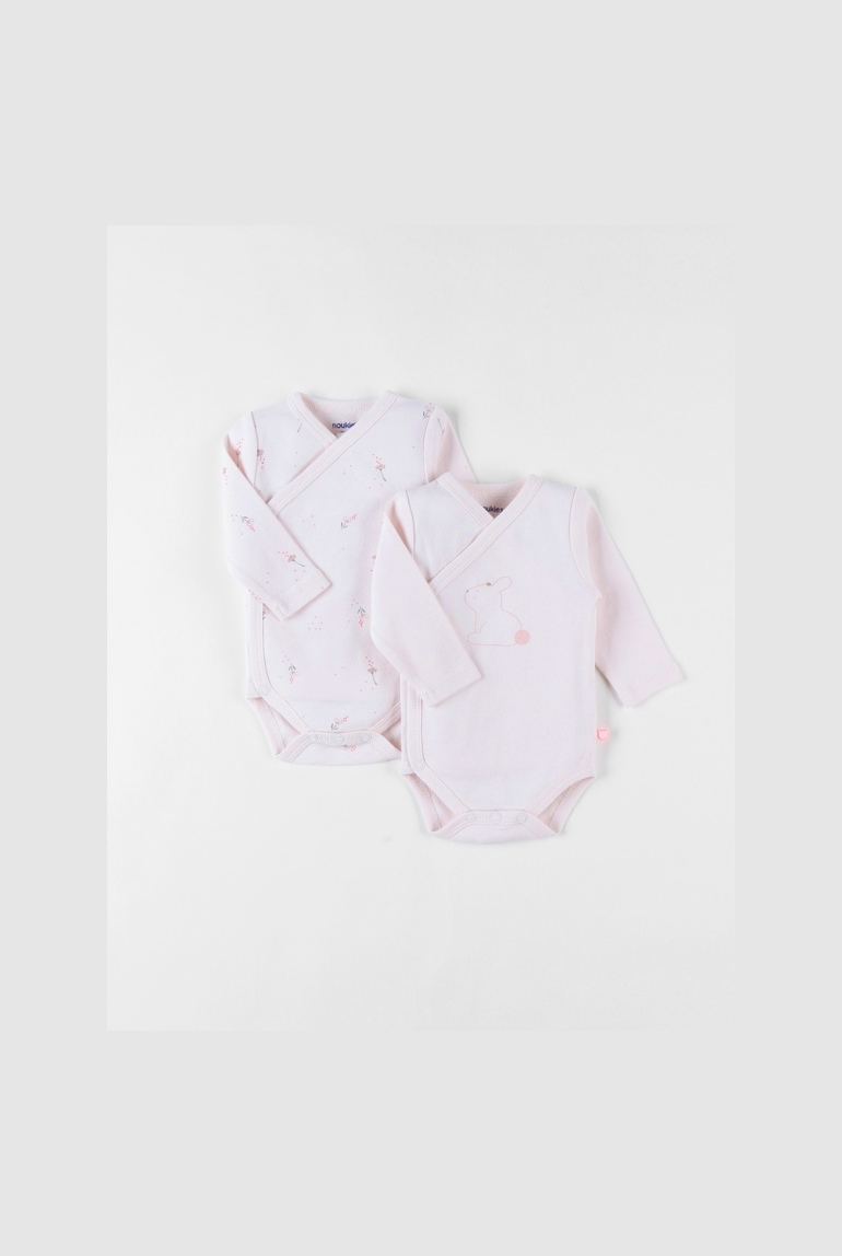 Lot De 2 Bodies En Coton, Clair, Noukie's 1