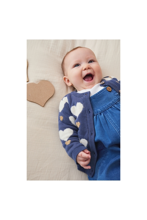 Cardigan En Tricot, Coeur, Noukie's