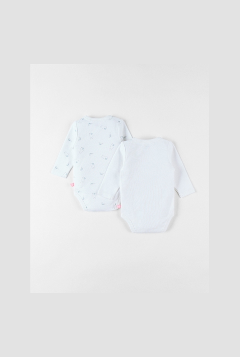 Lot De 2 Bodies Naissance En Coton,, Noukie's