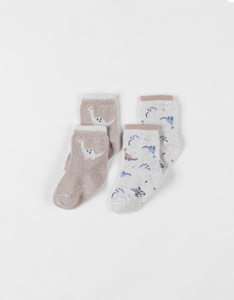 Set De 2 Paires De Chaussettes En Tricot, Noukie's 1