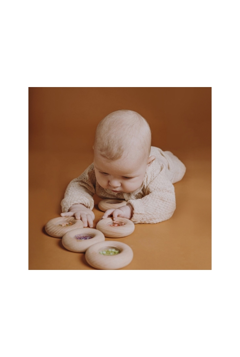 Hochet sensoriel Donut fruits, Petit Boum