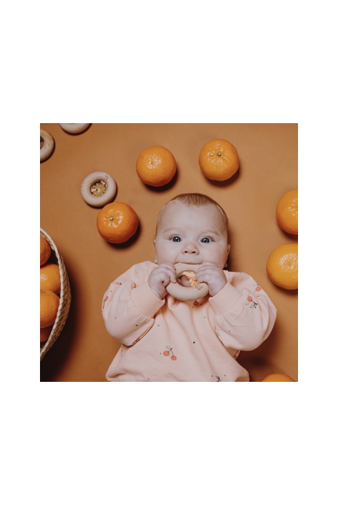 Hochet sensoriel Donut fruits, Petit Boum