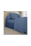 Housse de couette studio coton bleu 2