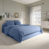 Housse de couette studio coton bleu