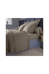 Housse de couette partition satin de coton coloris taupe 2