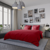 Housse de couette confort jersey coloris ruby