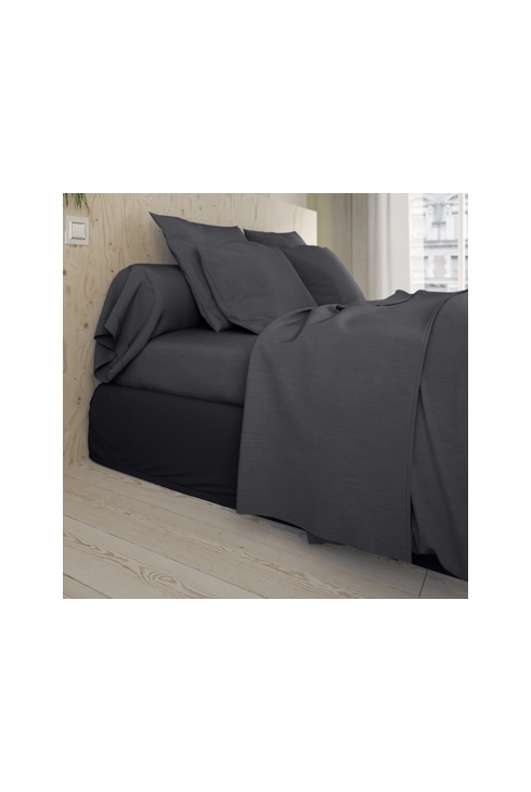 Housse de couette studio coton carbone