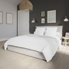 Housse de couette influence percale blanc