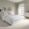 Housse de couette studio coton gris perle