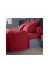 Housse de couette partition satin de coton coloris rouge 2