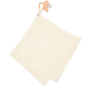 Doudou lange attache tétine en gaze de coton Jeanne, Sevira Kids 1