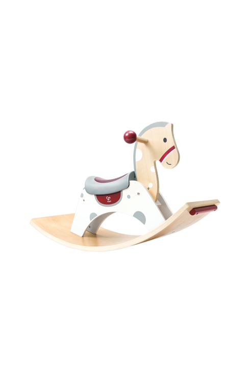 Cheval à bascule 2 en 1 en bois 70 x 30 x 41,8 cm, Hape