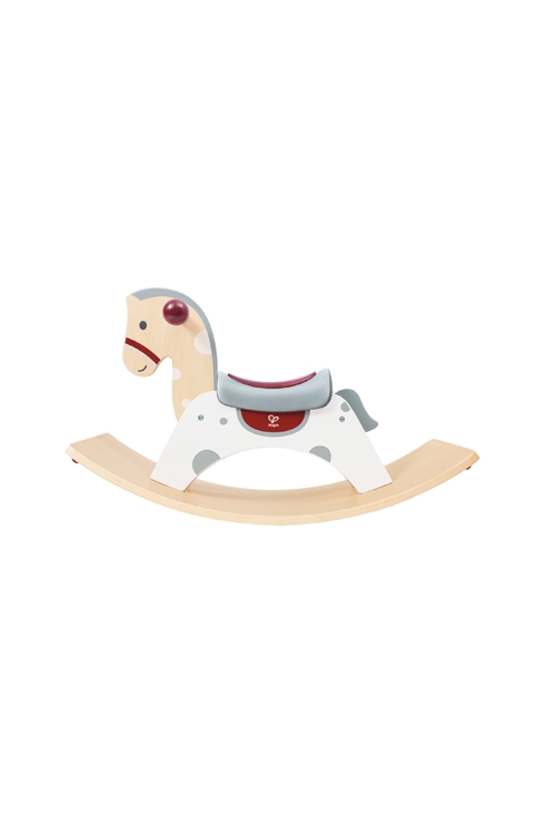 Cheval à bascule 2 en 1 en bois 70 x 30 x 41,8 cm, Hape