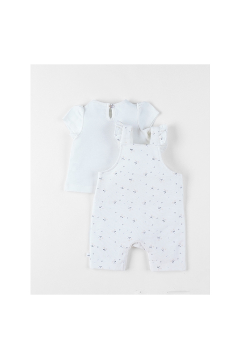Ensemble Salopette Avec T-shirt, Coton, Noukie's