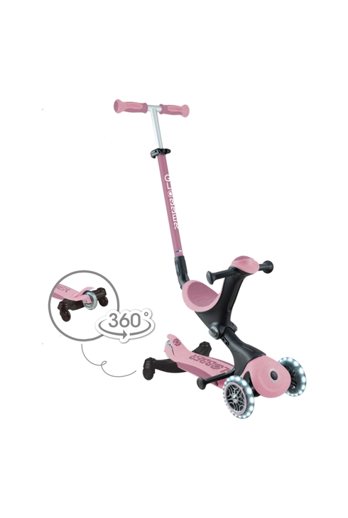 Trottinette évolutive GO-UP DELUXE LIGHTS ECO 360 - Rose Berry