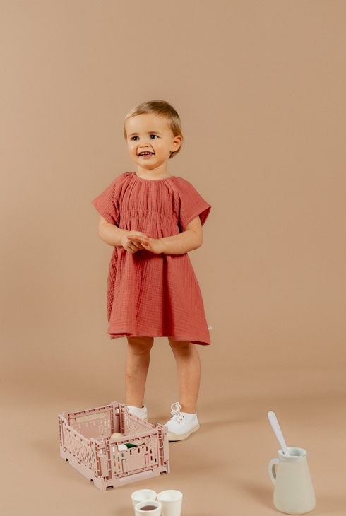 Robe Avec Bloomer, Mousseline De Coton, Noukie's