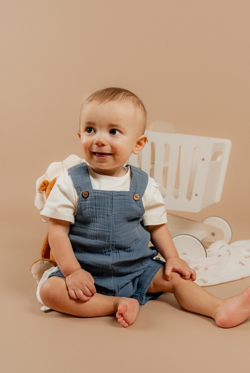 Ensemble Salopette Avec T-shirt, Coton, Noukie's