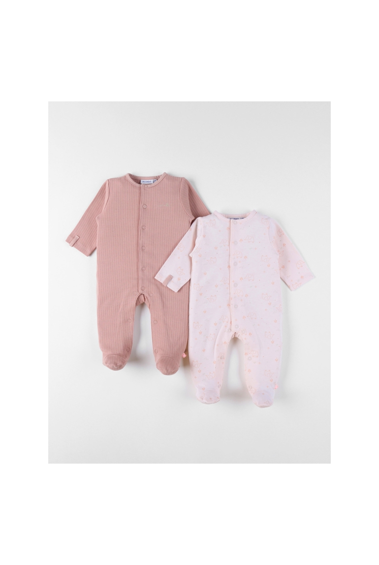 Lot De 2 Pyjamas Bébé En Coton, Noukie's 1