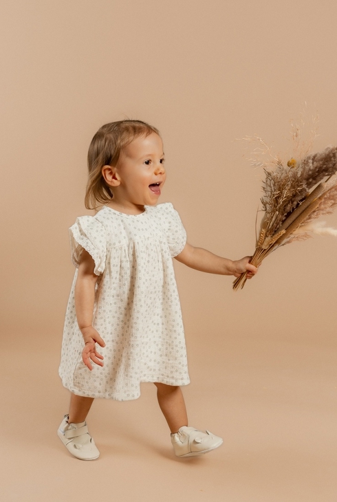 Robe Avec Bloomer, Mousseline De Coton, Noukie's