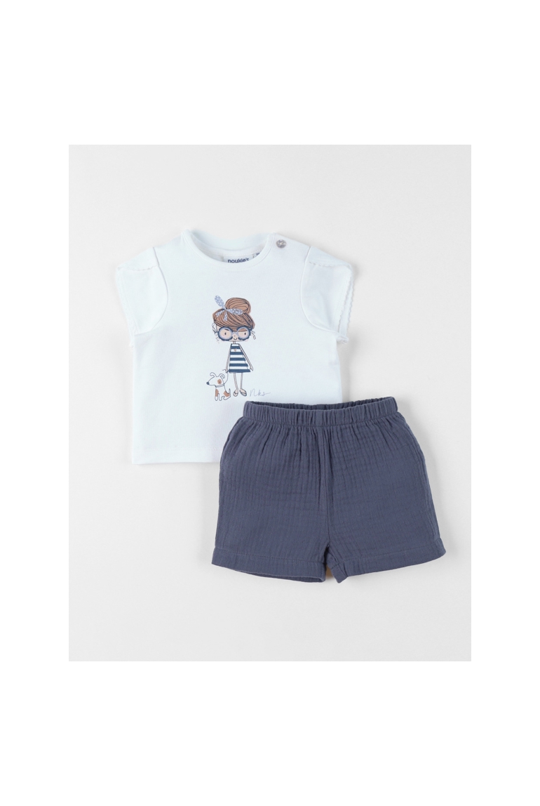 Ensemble T-shirt Avec Short, Coton, Noukie's 1