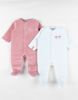 Set De 2 Pyjamas Bébé, Velours, Noukie's