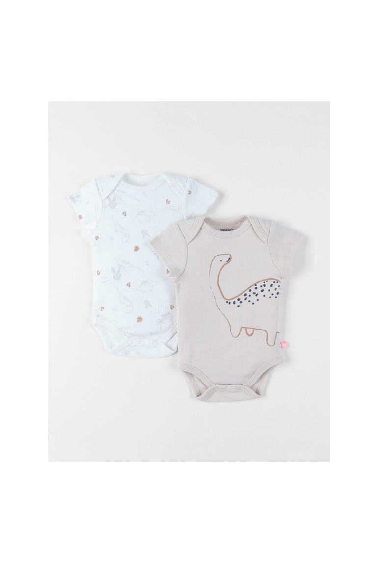 Lot De 2 Bodies Lion En Coton, Noukie's 1