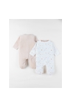 Lot De 2 Pyjamas Bébé, Velours, Noukie's 2
