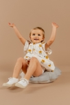 Robe Avec Bloomer, Crépon De Coton, Noukie's 4