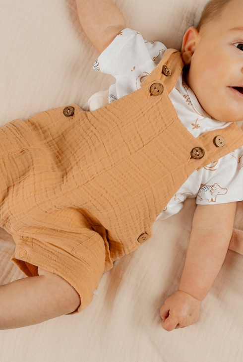 Ensemble Salopette Avec T-shirt, Coton, Noukie's