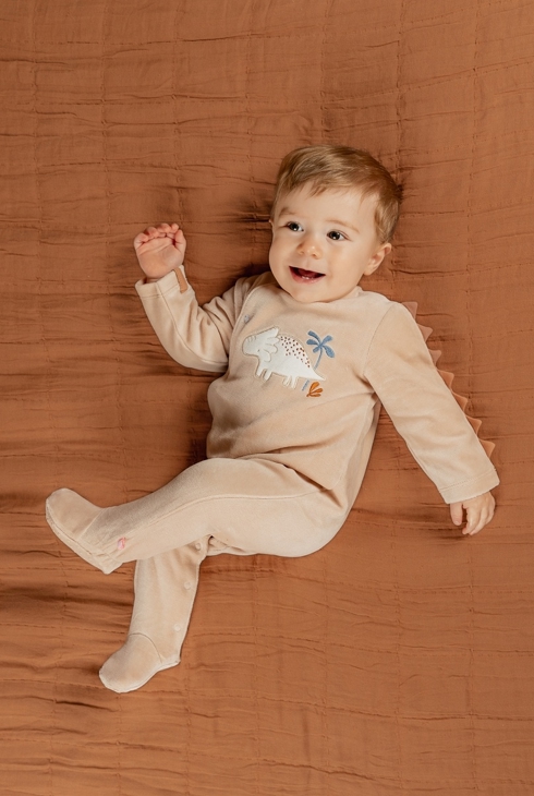 Pyjama Bébé, Velours Brodé, Noukie's